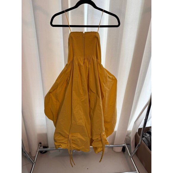 Anthropologie Corset High-Low Bubble Dress Yellow Size Large (flawed) - Picture 5 of 8